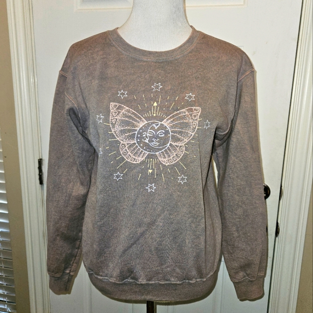 Vintage Yazbek cosmic butterfly sweatshirt size small